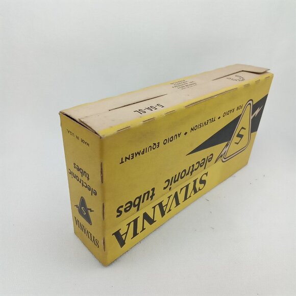 WWII Era Electronic Tube With Box Set Of 5 Sylvania Model 6AX8 NOS NIB 1940s - Picture 14 of 15
